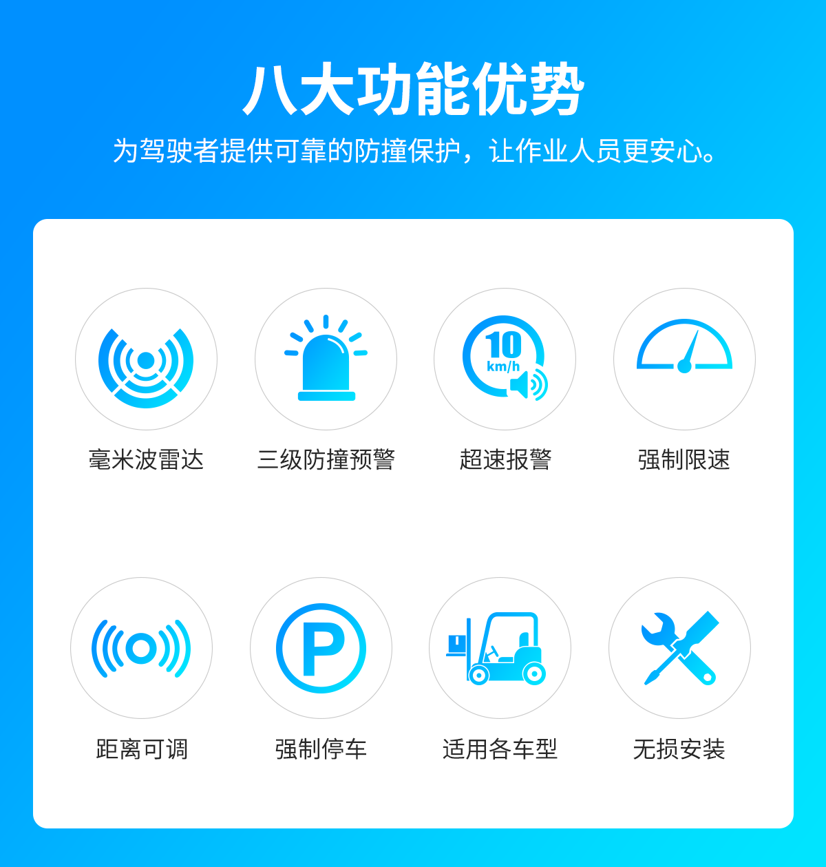 叉車毫米波雷達(dá)防撞系統(tǒng)